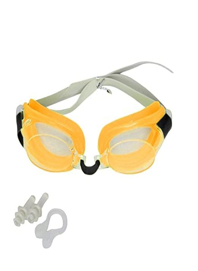 KAVIN Adjustable Size Cute Design Swimming Goggles Pool Party Swimming Eye Wear For Kids Boys And Girls Random Colours Pack Of 1 (M1) - Image 1